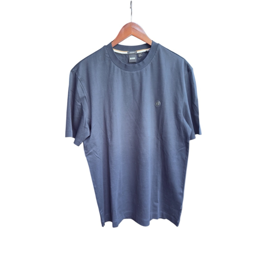 NWT $129 Men's BOSS Dark Blue Short Sleeve Tee L